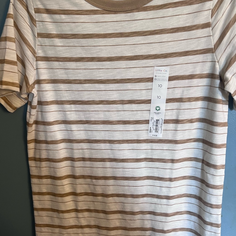 Boy’s Tan Striped Shirt